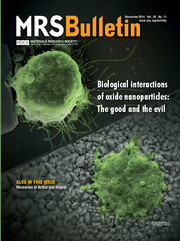 MRS Bulletin Volume 39 - Issue 11 -  Biological Interactions of Oxide Nanoparticles: The Good and The Evil