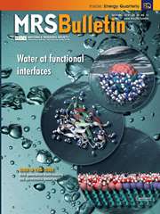 MRS Bulletin Volume 39 - Issue 12 -  Water at Functional Interfaces