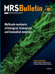MRS Bulletin Volume 40 - Issue 4 -  Multiscale mechanics of biological, bioinspired, and biomedical materials