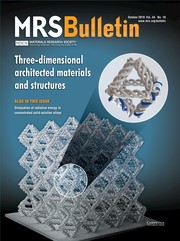 MRS Bulletin Volume 44 - Issue 10 -  Three-Dimensional Architected Materials and Structures