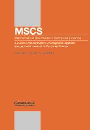 Mathematical Structures in Computer Science Volume 13 - Issue 2 -