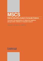 Mathematical Structures in Computer Science Volume 13 - Issue 3 -