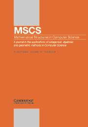 Mathematical Structures in Computer Science Volume 14 - Issue 4 -
