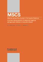 Mathematical Structures in Computer Science Volume 14 - Issue 5 -