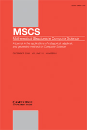 Mathematical Structures in Computer Science Volume 18 - Issue 6 -