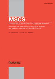 Mathematical Structures in Computer Science Volume 19 - Issue 5 -
