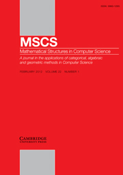 Mathematical Structures in Computer Science Volume 22 - Issue 1 -