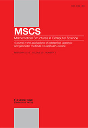 Mathematical Structures in Computer Science Volume 23 - Issue 1 -