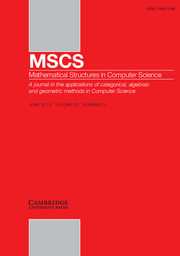 Mathematical Structures in Computer Science Volume 23 - Issue 3 -