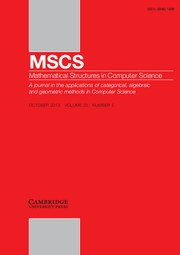 Mathematical Structures in Computer Science Volume 23 - Issue 5 -