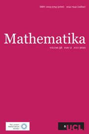 Mathematika Volume 56 - Issue 2 -