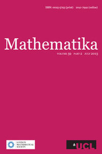 Mathematika Volume 59 - Issue 2 -