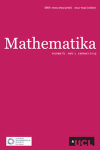 Mathematika Volume 61 - Issue 1 -