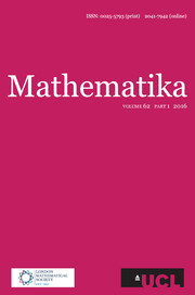 Mathematika Volume 62 - Issue 1 -