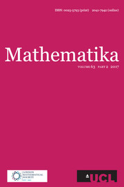Mathematika Volume 63 - Issue 2 -