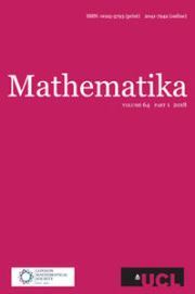 Mathematika Volume 64 - Issue 1 -