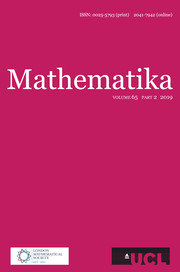 Mathematika Volume 65 - Issue 2 -