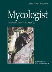 Mycologist Volume 17 - Issue 1 -