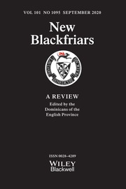 New Blackfriars Volume 101 - Issue 1095 -