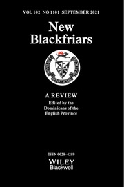 New Blackfriars Volume 102 - Issue 1101 -