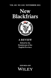New Blackfriars Volume 102 - Issue 1102 -