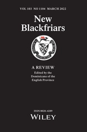 New Blackfriars Volume 103 - Issue 1104 -