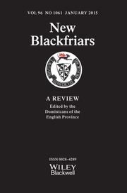 New Blackfriars Volume 96 - Issue 1061 -