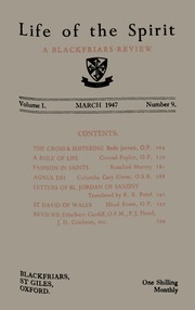 New Blackfriars Volume 1 - Issue 9 -