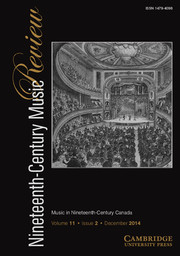 Nineteenth-Century Music Review Volume 11 - Issue 2 -