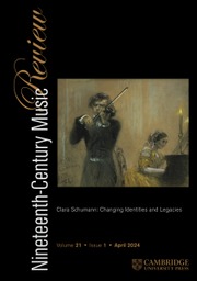 Nineteenth-Century Music Review Volume 21 - Special Issue1 -  Clara Schumann: Changing Identities and Legacies