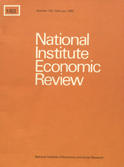 National Institute Economic Review  Volume 103 - Issue  -