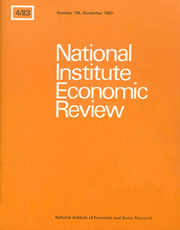 National Institute Economic Review  Volume 106 - Issue  -