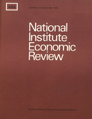 National Institute Economic Review  Volume 110 - Issue  -