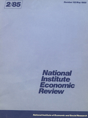 National Institute Economic Review  Volume 112 - Issue  -