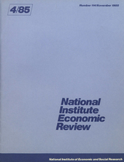 National Institute Economic Review  Volume 114 - Issue  -