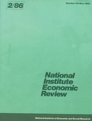 National Institute Economic Review  Volume 116 - Issue  -
