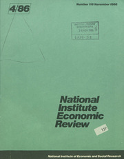 National Institute Economic Review  Volume 118 - Issue  -