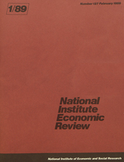 National Institute Economic Review  Volume 127 - Issue  -