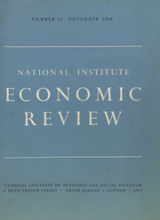 National Institute Economic Review  Volume 12 - Issue  -