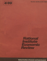 National Institute Economic Review  Volume 130 - Issue  -
