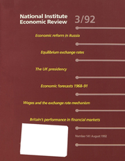 National Institute Economic Review  Volume 141 - Issue  -