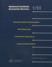 National Institute Economic Review  Volume 143 - Issue  -