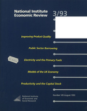 National Institute Economic Review  Volume 145 - Issue  -