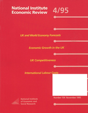 National Institute Economic Review  Volume 154 - Issue  -