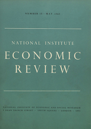 National Institute Economic Review  Volume 15 - Issue  -