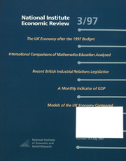 National Institute Economic Review  Volume 161 - Issue  -