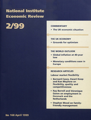 National Institute Economic Review  Volume 168 - Issue  -