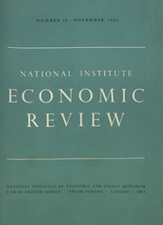 National Institute Economic Review  Volume 18 - Issue  -