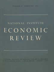 National Institute Economic Review  Volume 19 - Issue  -