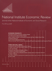 National Institute Economic Review  Volume 209 - Issue  -